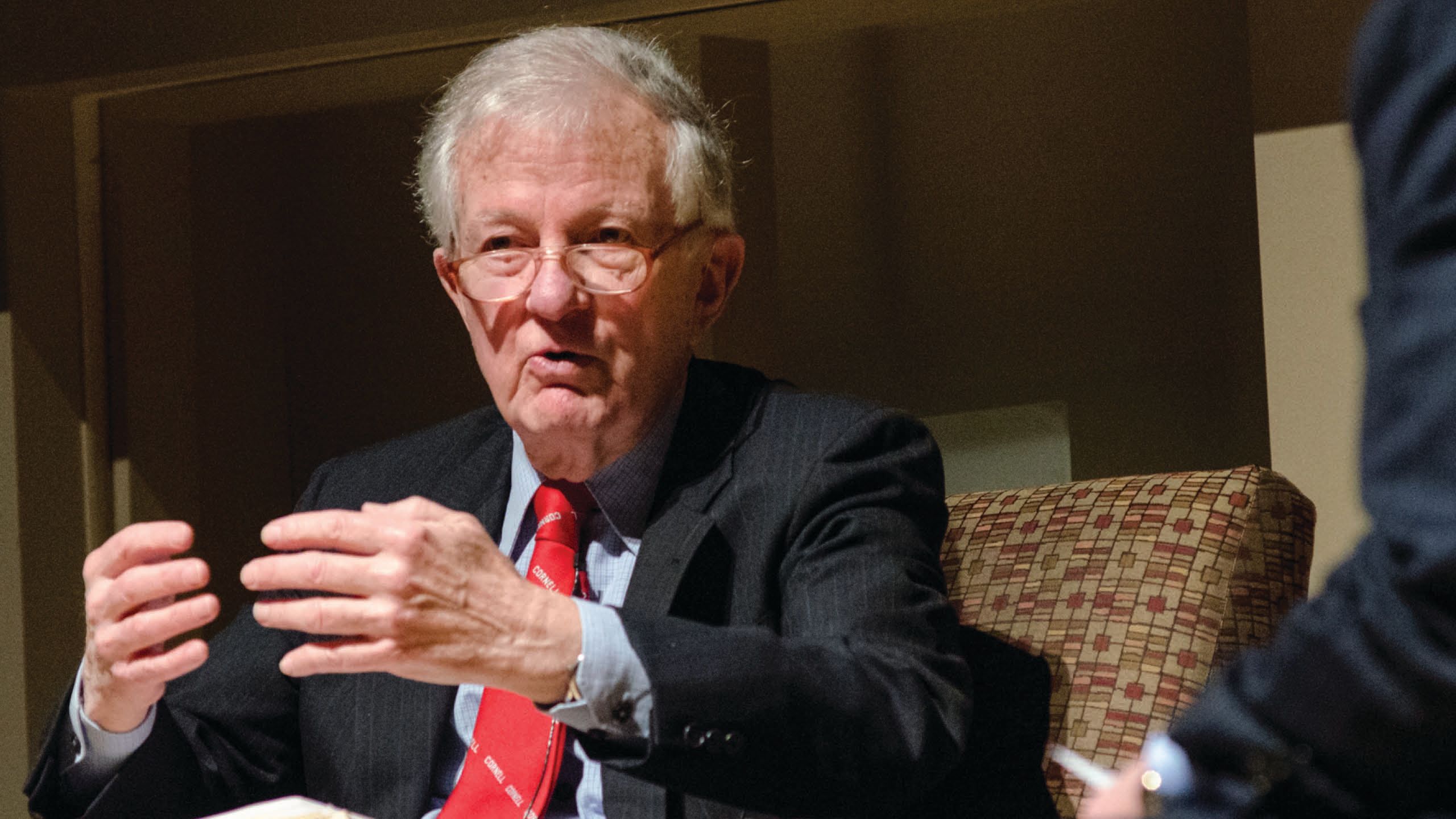 Dean Clark speaking with his hands.